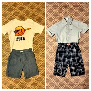 Boys size 4T 2/ short & shirt sets